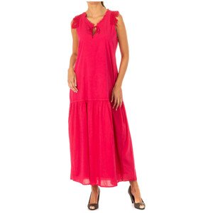 La Martina  LWD007-06072  Hosszú ruhák Rózsaszín