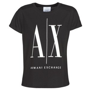 Armani Exchange  HELIEK  Rövid ujjú pólók Fekete