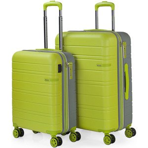 Jaslen  San Marino 139 L  Keményfedeles bőröndök Zöld