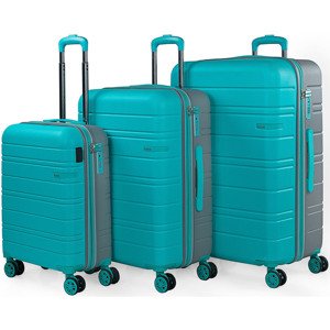 Jaslen  San Marino 267 L  Keményfedeles bőröndök Kék