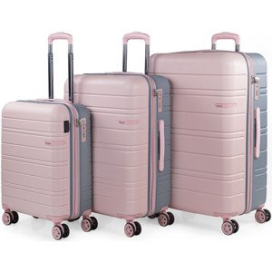 Jaslen  San Marino 267 L  Keményfedeles bőröndök Rózsaszín