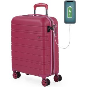 Jaslen  San Marino 50 L  Keményfedeles bőröndök Rózsaszín
