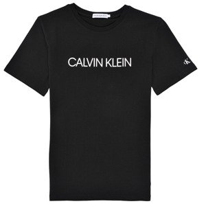 Calvin Klein Jeans  INSTITUTIONAL T-SHIRT  Rövid ujjú pólók Fekete