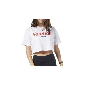 Reebok Sport  Linear Logo Crop Tee  Rövid ujjú pólók Fehér