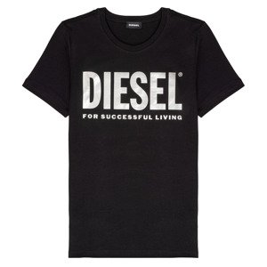 Diesel  TSILYWX  Rövid ujjú pólók Fekete