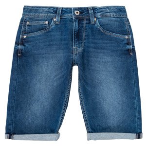 Pepe jeans  CASHED SHORT  Rövidnadrágok Kék