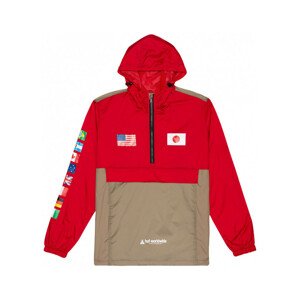 Huf  Jacket flags anorak  Kabátok / Blézerek Piros
