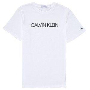 Calvin Klein Jeans  INSTITUTIONAL T-SHIRT  Rövid ujjú pólók Fehér