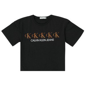 Calvin Klein Jeans  CK REPEAT FOIL BOXY T-SHIRT  Rövid ujjú pólók Fekete