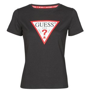 Guess  SS CN ORIGINAL TEE  Rövid ujjú pólók Fekete