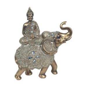 Signes Grimalt  Buddha Ül Az Elefánton  Szobrok, figurák Arany