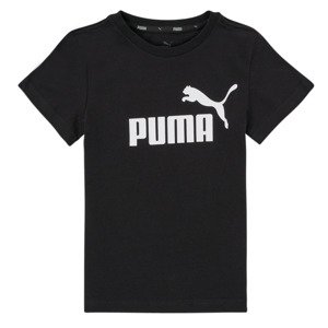 Puma  ESSENTIAL LOGO TEE  Rövid ujjú pólók Fekete