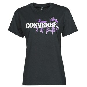 Converse  HYBRID FLOWER RELAXED TEE  Rövid ujjú pólók Fekete