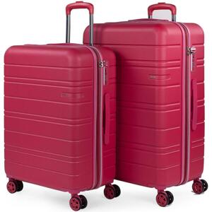 Jaslen  San Marino 217 L  Keményfedeles bőröndök Rózsaszín