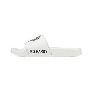 Ed Hardy  Sexy beast sliders white-black  Lábujjközös papucsok Fehér