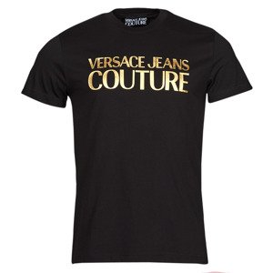 Versace Jeans Couture  72GAHT01  Rövid ujjú pólók Fekete