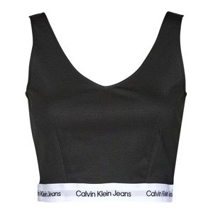 Calvin Klein Jeans  CONTRAST TAPE MILANO STRAPPY TOP  Sport melltartók Fekete