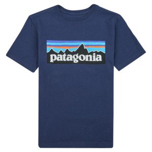 Patagonia  BOYS LOGO T-SHIRT  Rövid ujjú pólók Kék