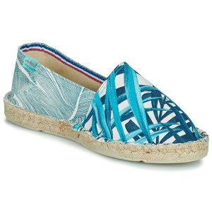 Art of Soule  LEAF-BLUE  Gyékény talpú cipők Kék