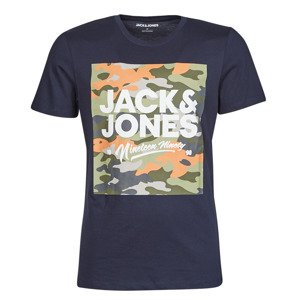 Jack & Jones  JJPETE  Rövid ujjú pólók Tengerész