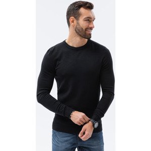 Ombre  Elegancki sweter męski - czarny V2 E177  Mellények / Kardigánok