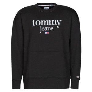 Tommy Jeans  TJM REG MODERN CORP LOGO CREW  Pulóverek Fekete