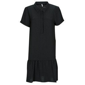 JDY  JDYLION S/S PLACKET DRESS  Rövid ruhák Fekete