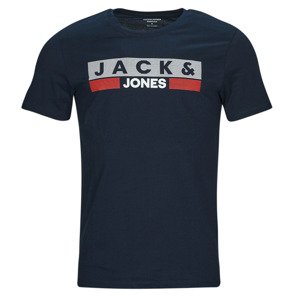 Jack & Jones  JJECORP LOGO TEE SS O-NECK  Rövid ujjú pólók Tengerész