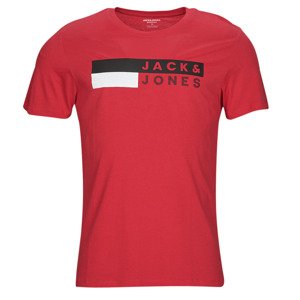 Jack & Jones  JJECORP LOGO TEE SS O-NECK  Rövid ujjú pólók Piros