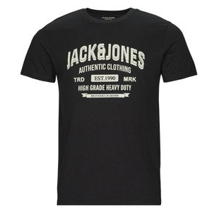 Jack & Jones  JJEJEANS TEE SS O-NECK  Rövid ujjú pólók Fekete