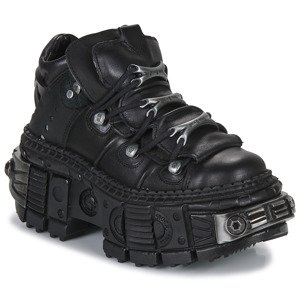 New Rock  M-WALL106-C8  Oxford cipők Fekete