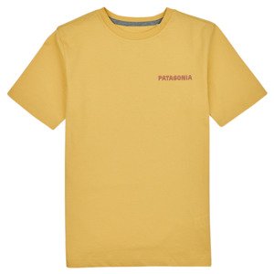 Patagonia  K's Regenerative Organic Certified Cotton Graphic T-Shirt  Rövid ujjú pólók Citromsárga