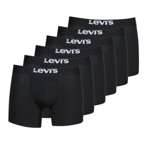 Levis  SOLID BASIC BRIEF PACK X6  Boxerek Fekete