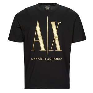 Armani Exchange  8NZTPQ  Rövid ujjú pólók Fekete
