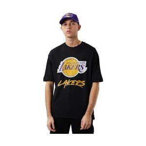 New-Era  Nba Los Angeles Lakers Script Mesh  Rövid ujjú pólók Fekete