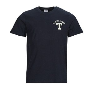Tommy Jeans  TJM REG CURVED LETTERMAN TEE  Rövid ujjú pólók Tengerész