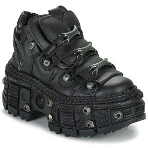 New Rock  WALL 106 VEGAN  Oxford cipők Fekete