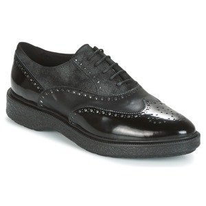 Geox  D PRESTYN  Oxford cipők Fekete