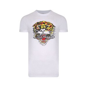 Ed Hardy  Tiger mouth graphic t-shirt white  Rövid ujjú pólók Fehér