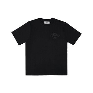 Sanjo  Flocked Logo T-Shirt - All Black  Pólók / Galléros Pólók Fekete