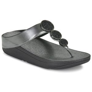 FitFlop  Halo Bead-Circle Metallic Toe-  Lábujjközös papucsok Fekete