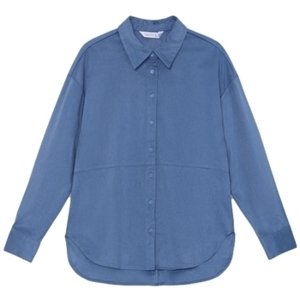 Compania Fantastica  COMPAÑIA FANTÁSTICA Shirt 11057 - Blue  Blúzok Kék