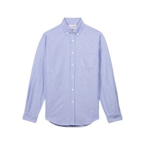 Portuguese Flannel  Brushed Oxford Shirt - Blue  Hosszú ujjú ingek Kék