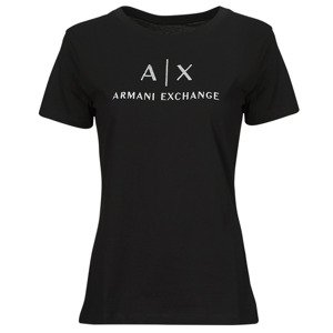 Armani Exchange  3DYTAF  Rövid ujjú pólók Fekete