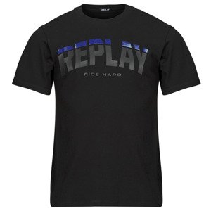 Replay  M6762-000-23608P  Rövid ujjú pólók Fekete