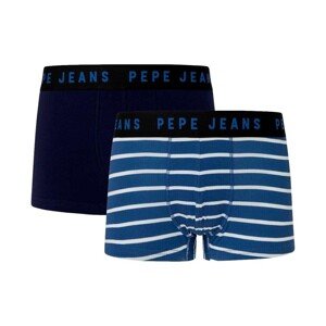 Pepe jeans  PACK 2 BOXES STRIPES HOMBRE   PMU11149  Boxerek Kék
