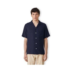 Portuguese Flannel  Grain Shirt - Navy  Hosszú ujjú ingek Kék