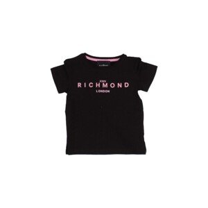 John Richmond  RGP24003TS  Rövid ujjú pólók Fekete