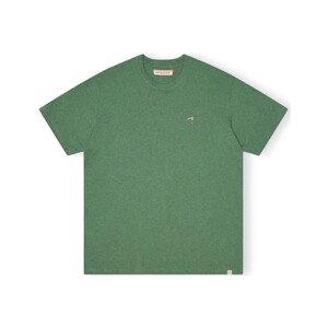 Revolution  T-Shirt Loose 1366 GIR - Dust Green Melange  Pólók / Galléros Pólók Zöld