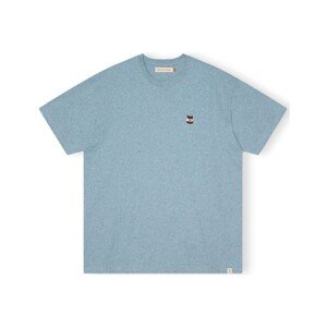 Revolution  T-Shirt Loose 1367 NUT - Blue  Pólók / Galléros Pólók Kék